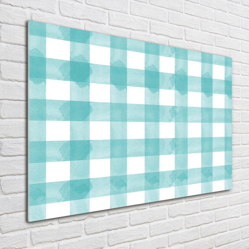 Acrylic wall art Blue grille