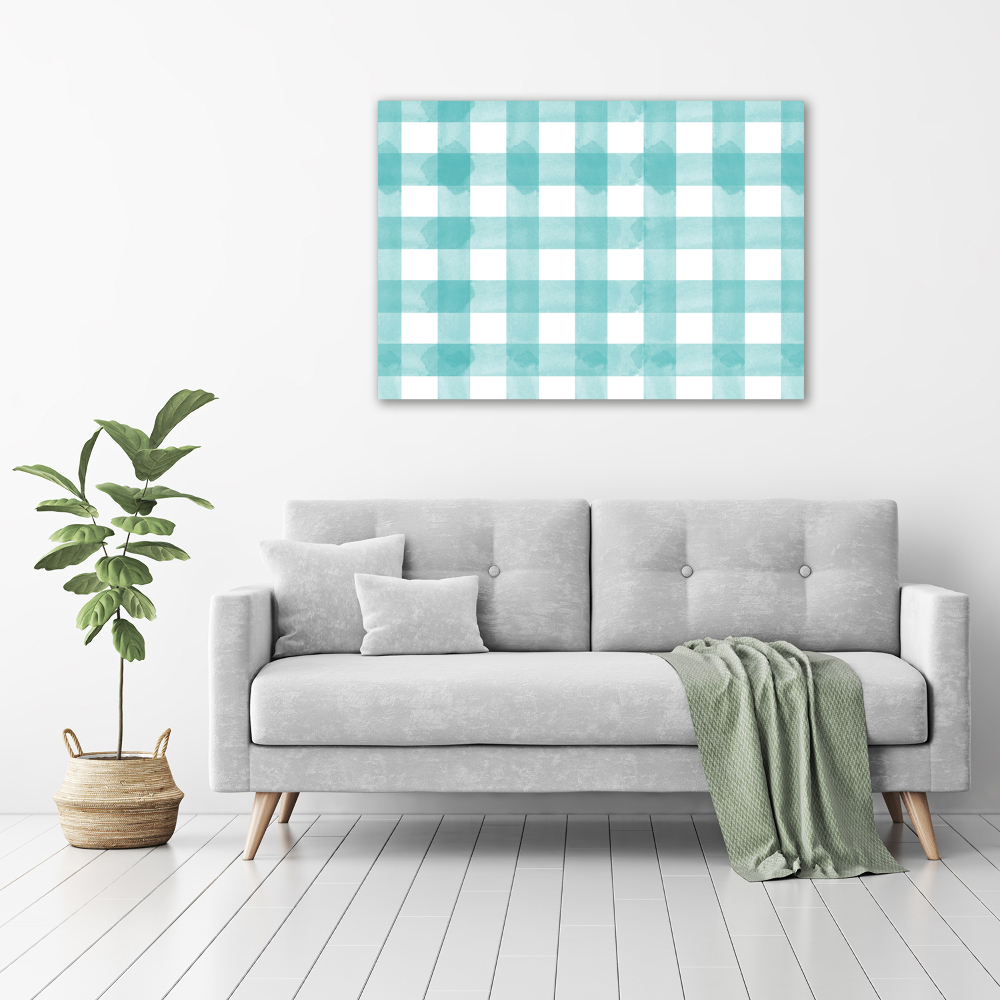 Acrylic wall art Blue grille