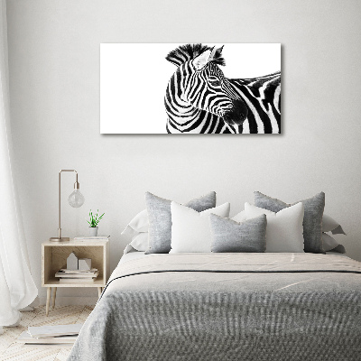 Print on acrylic Zebra in the snow