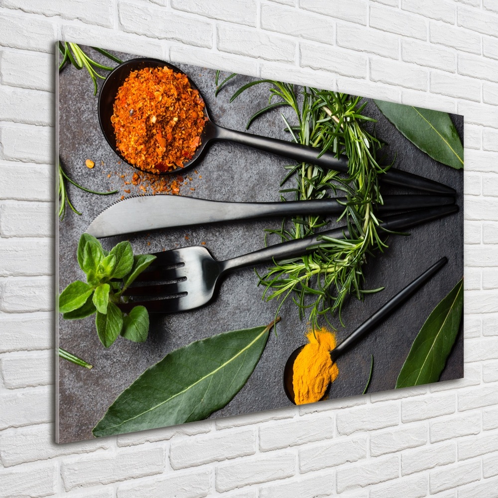 Print on acrylic Cutlery and spices