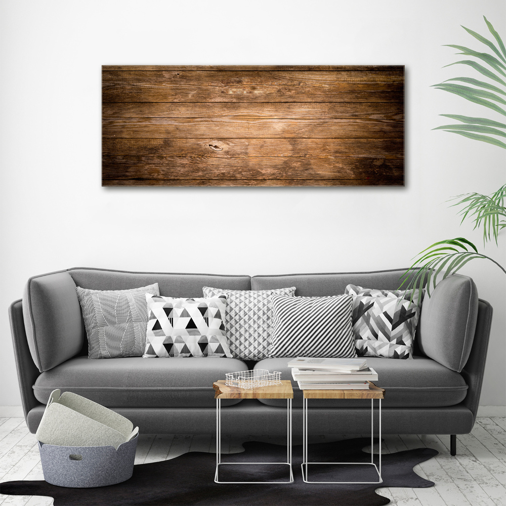 Acrylic print Wooden background