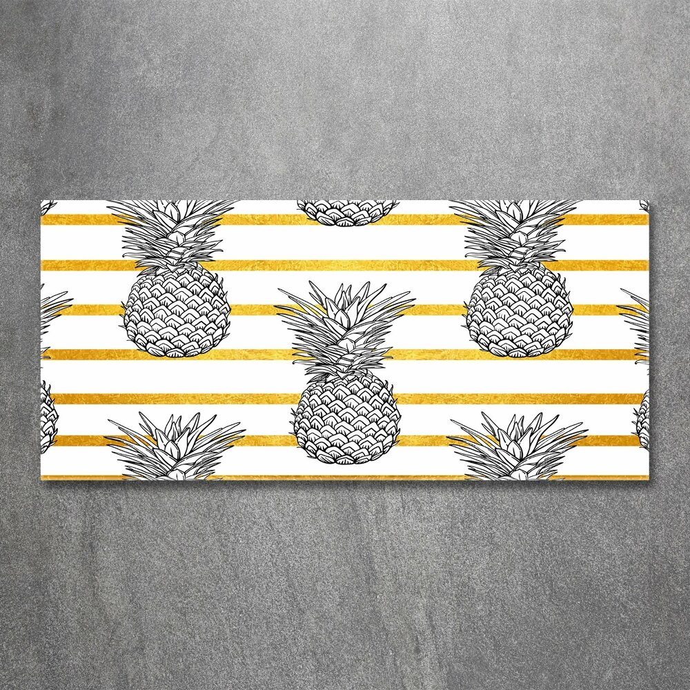 Wall art acrylic Pineapple stripes