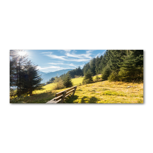 Acrylic print Autumn in the mountains