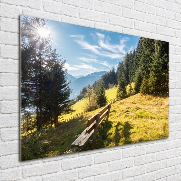 Acrylic print Autumn in the mountains