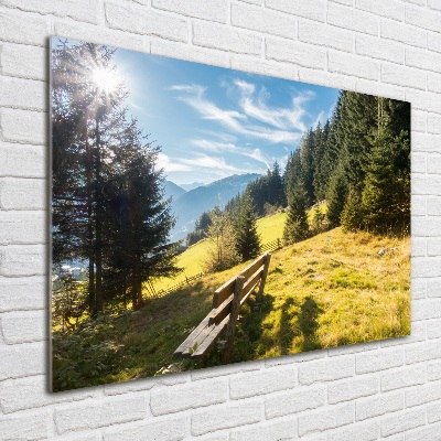 Acrylic print Autumn in the mountains