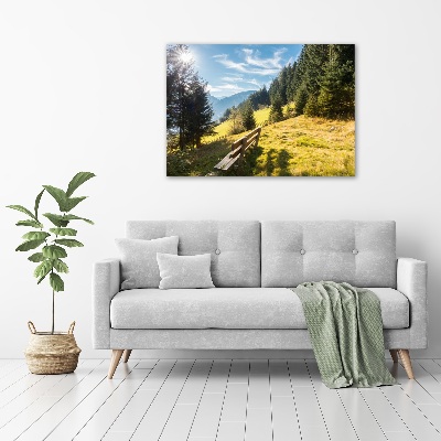 Acrylic print Autumn in the mountains