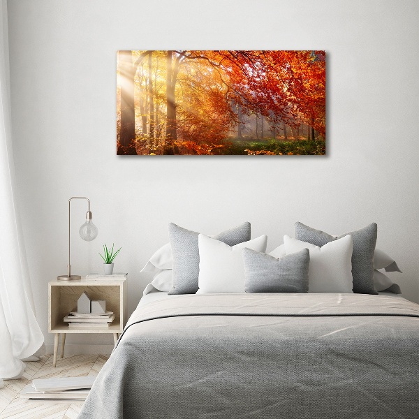 Wall art acrylic Autumn forest