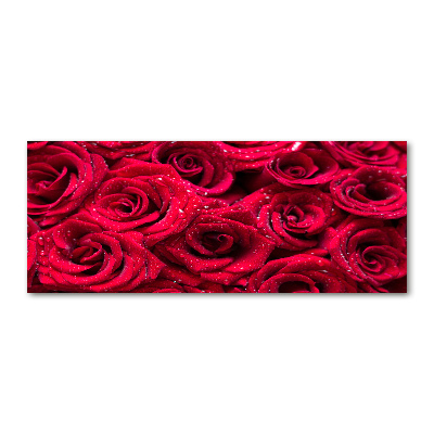 Acrylic wall art Drops on roses