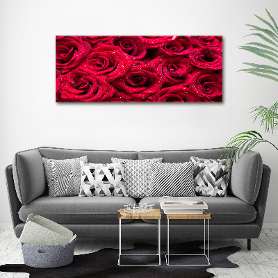 Acrylic wall art Drops on roses