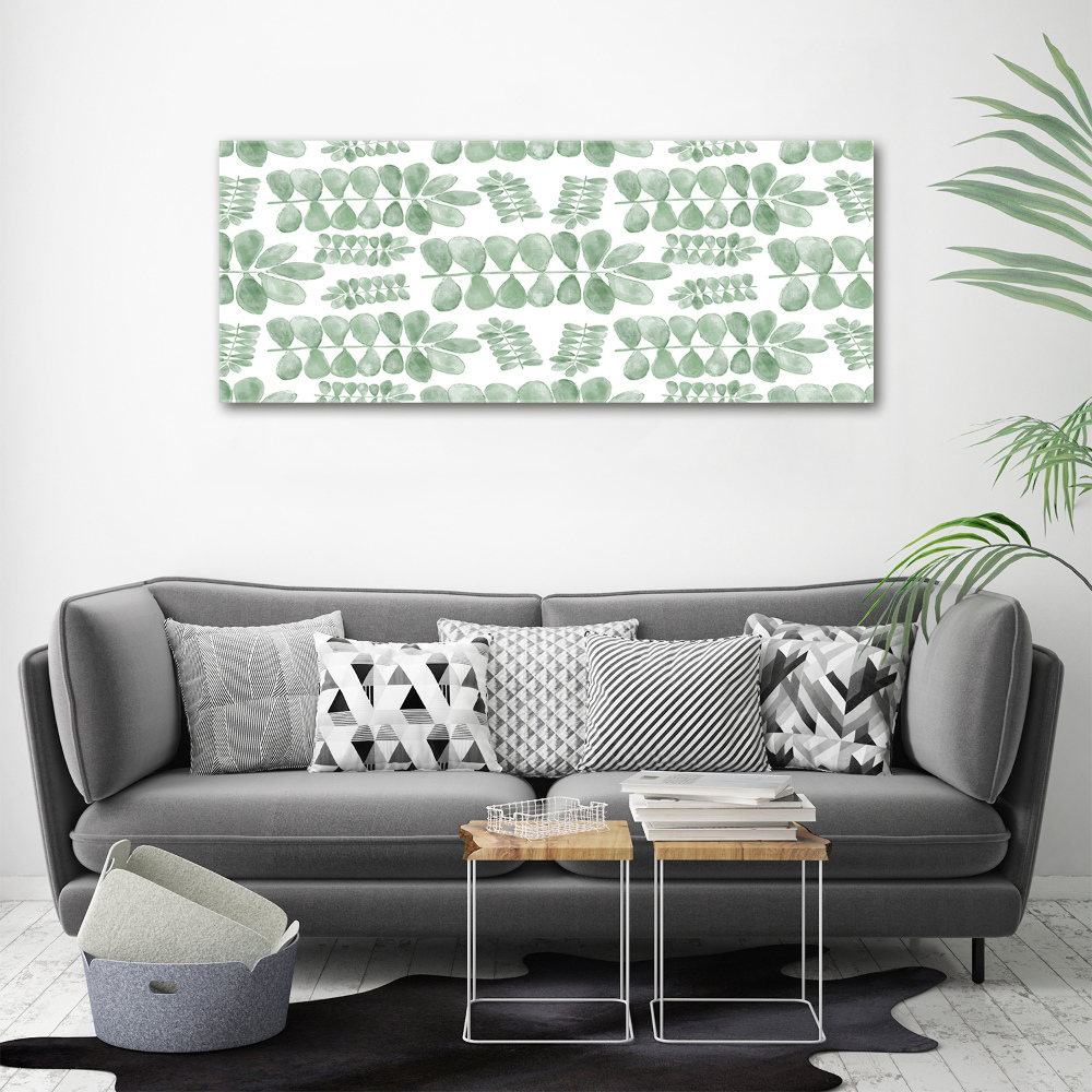 Print on acrylic Green leaves