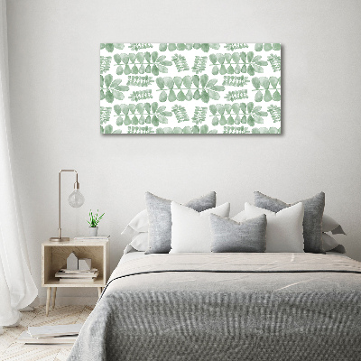 Print on acrylic Green leaves