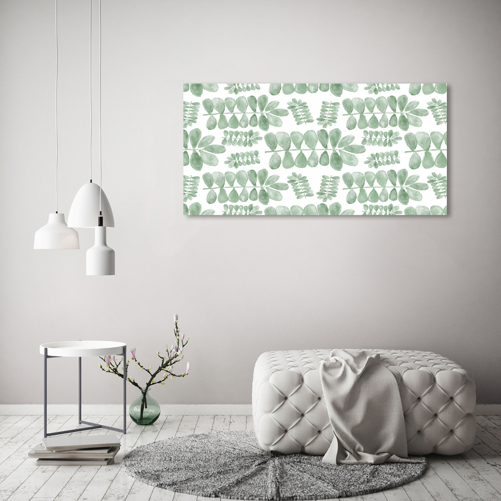 Print on acrylic Green leaves