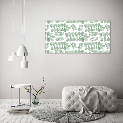 Print on acrylic Green leaves