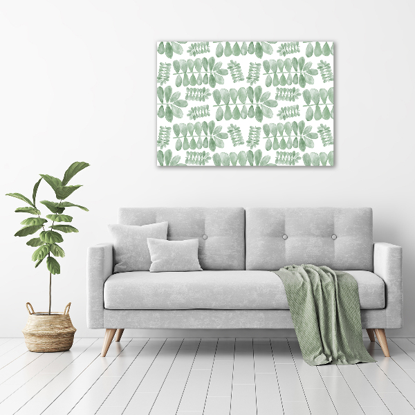 Print on acrylic Green leaves