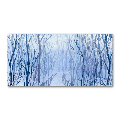 Print on acrylic Forest in winter