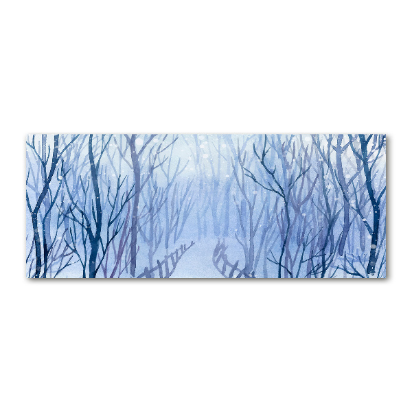 Print on acrylic Forest in winter