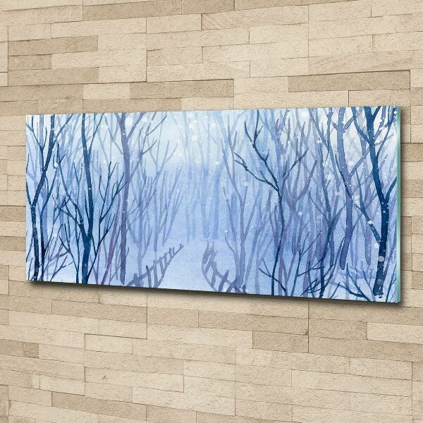 Print on acrylic Forest in winter