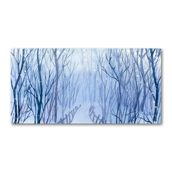 Print on acrylic Forest in winter