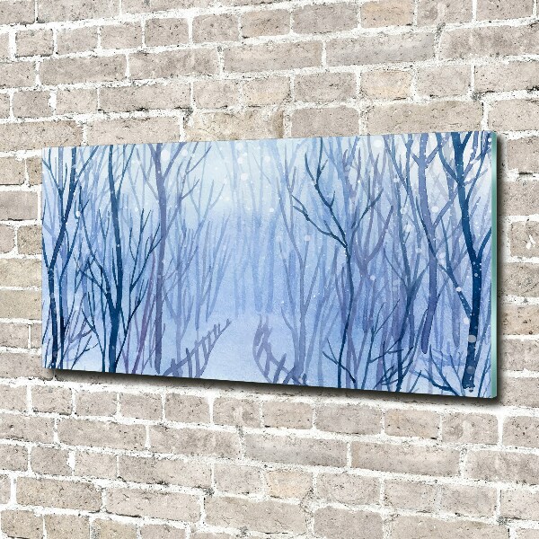 Print on acrylic Forest in winter