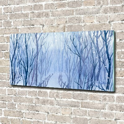 Print on acrylic Forest in winter