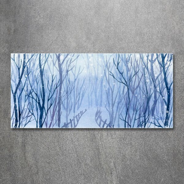 Print on acrylic Forest in winter