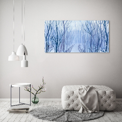 Print on acrylic Forest in winter