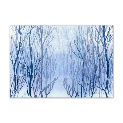 Print on acrylic Forest in winter