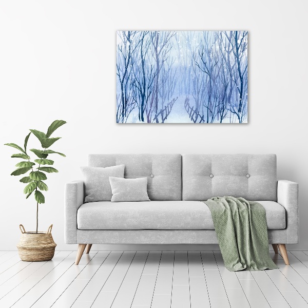 Print on acrylic Forest in winter