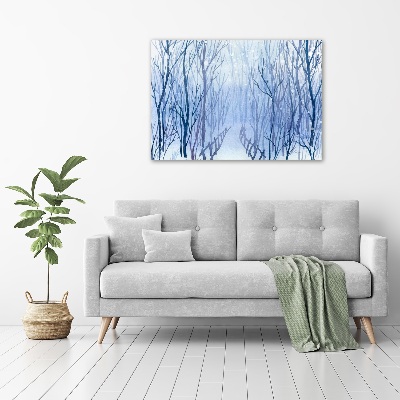 Print on acrylic Forest in winter