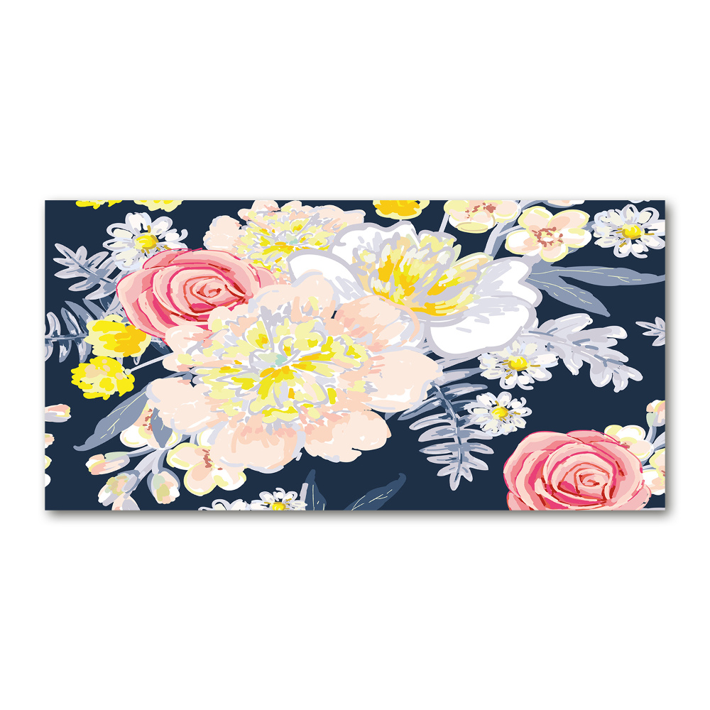 Print on acrylic Floral pattern