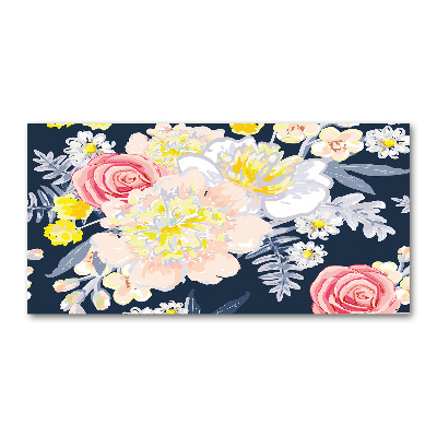 Print on acrylic Floral pattern