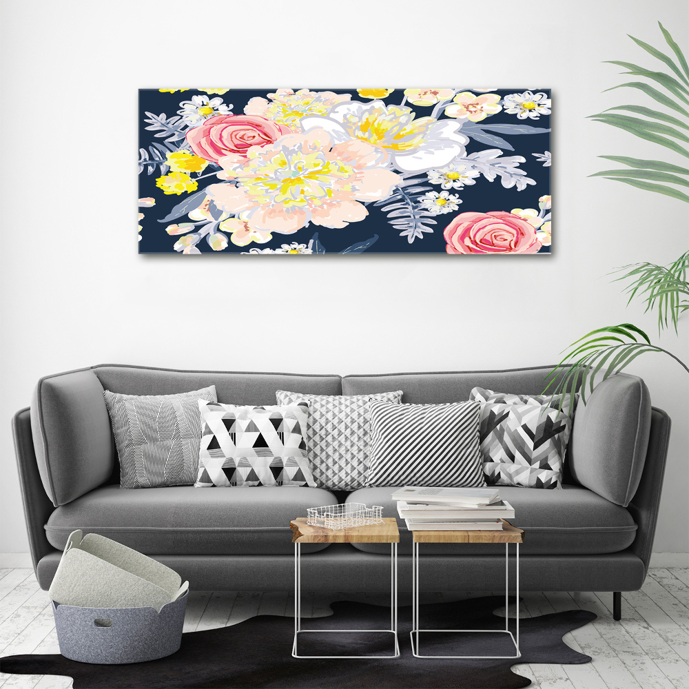 Print on acrylic Floral pattern