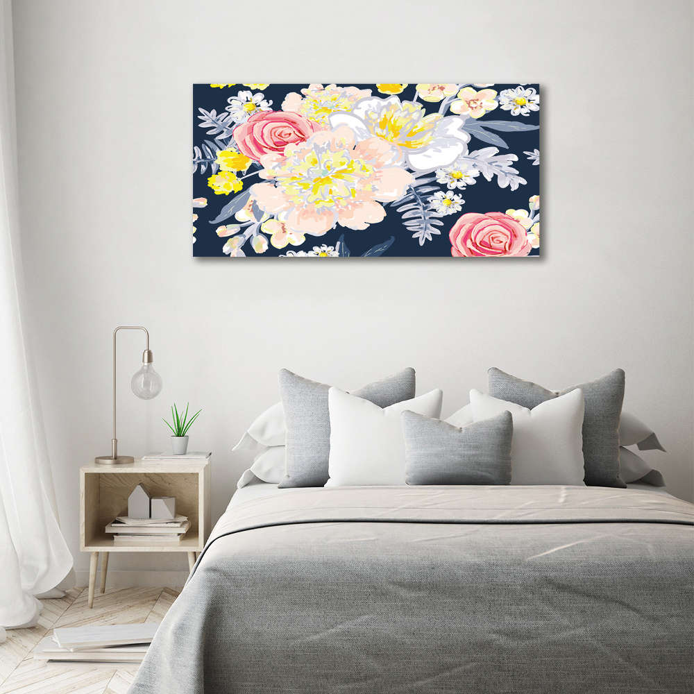 Print on acrylic Floral pattern