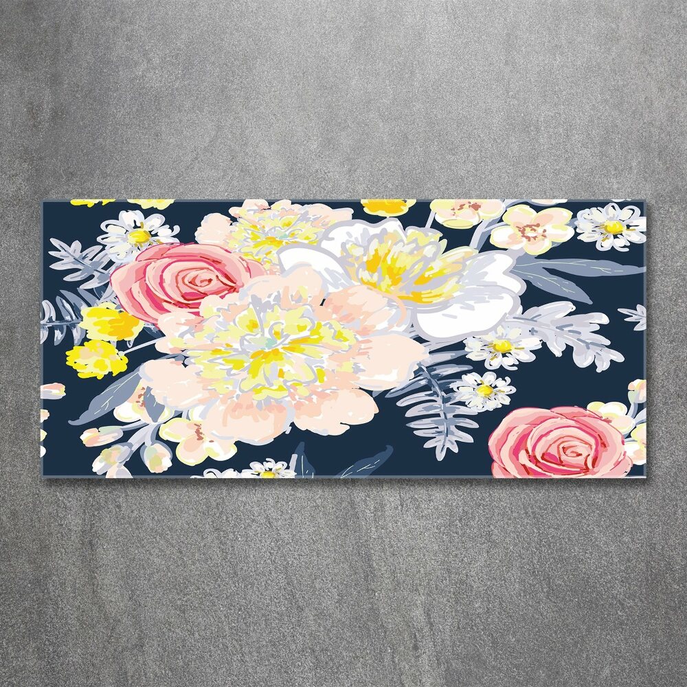 Print on acrylic Floral pattern