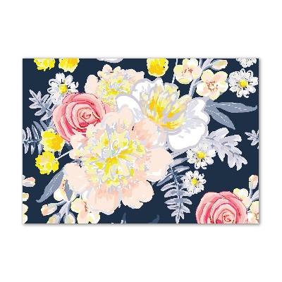 Print on acrylic Floral pattern