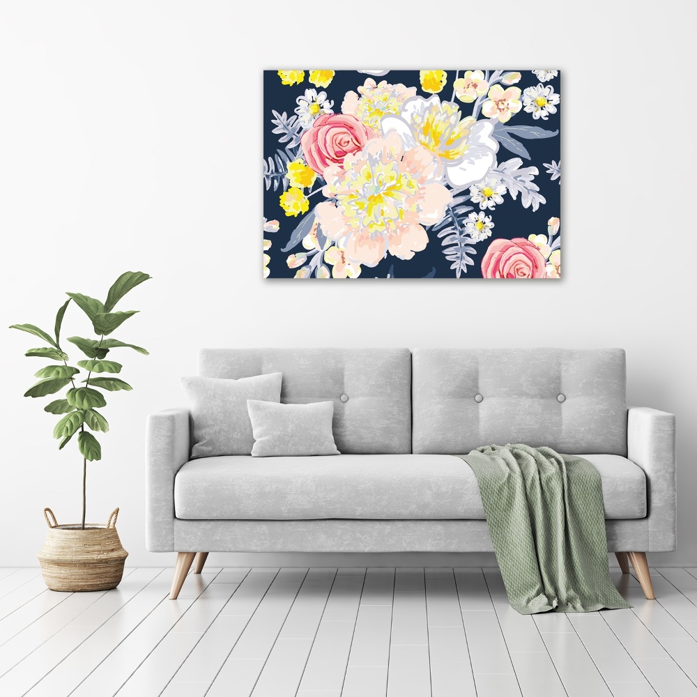 Print on acrylic Floral pattern