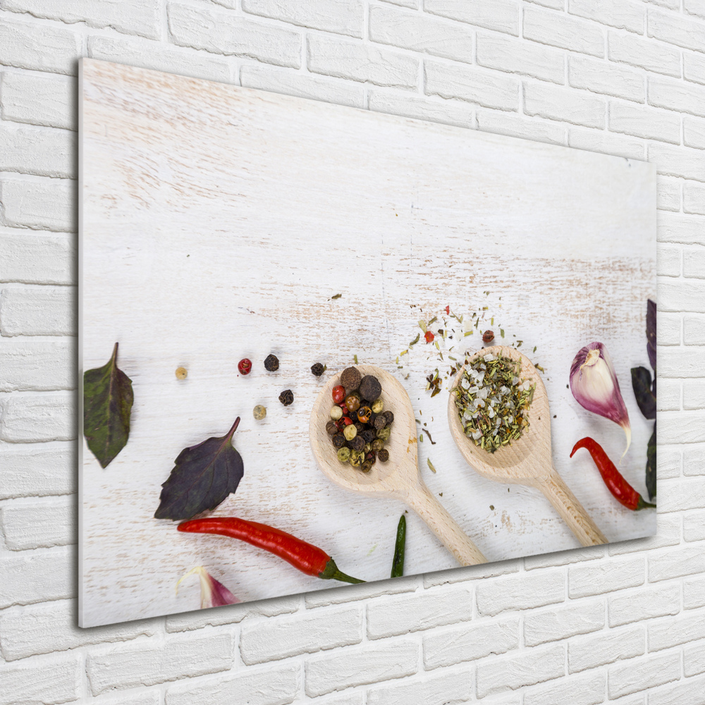 Wall art acrylic Vegetables and spices