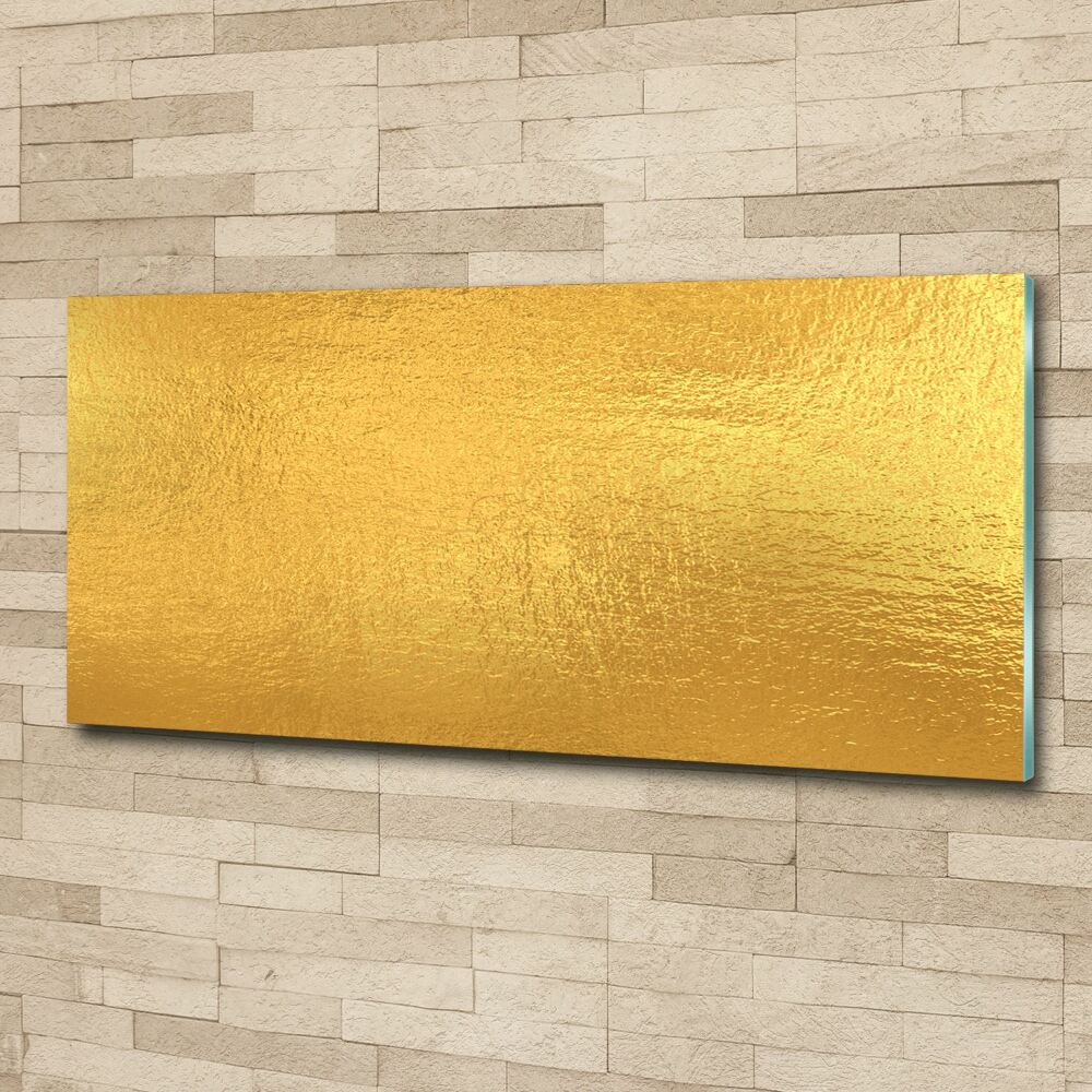 Wall art acrylic Golden foil background