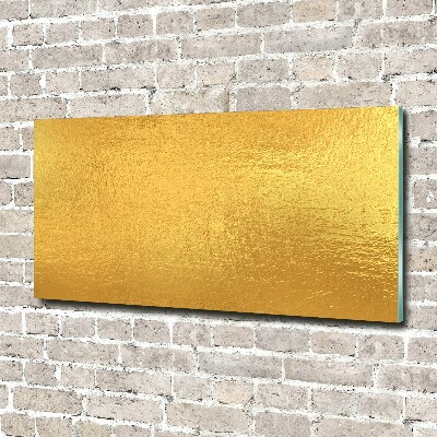 Wall art acrylic Golden foil background