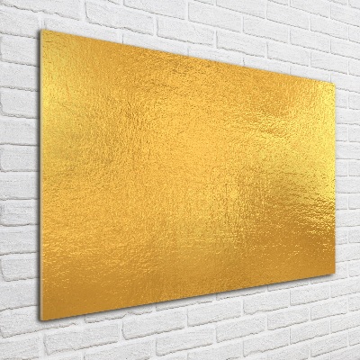 Wall art acrylic Golden foil background