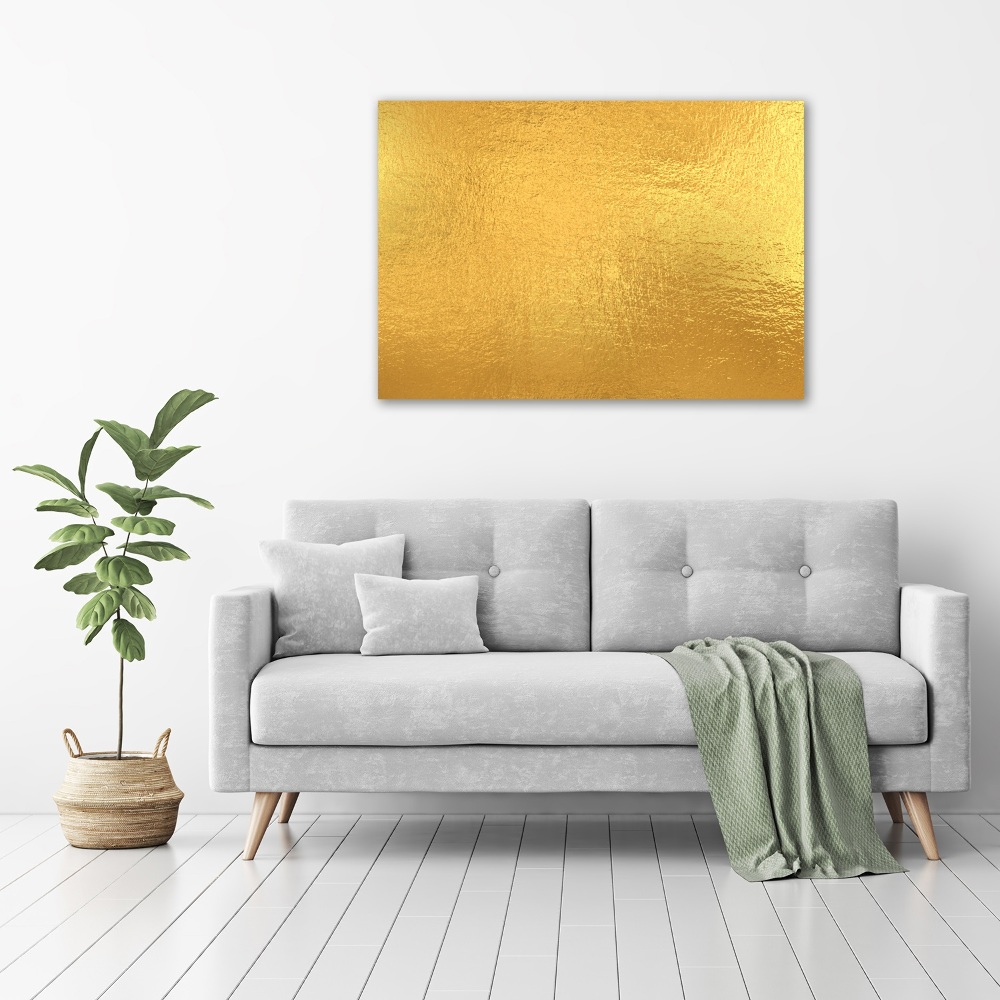 Wall art acrylic Golden foil background