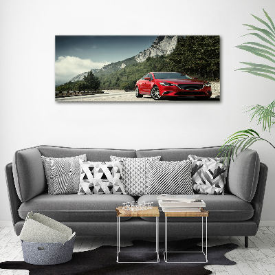 Print on acrylic Car in the mountains