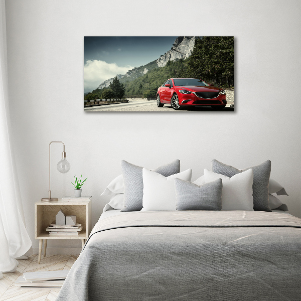 Print on acrylic Car in the mountains