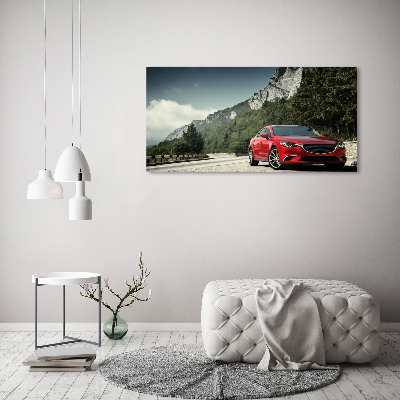 Print on acrylic Car in the mountains