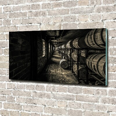 Print on acrylic Bourbon barrels