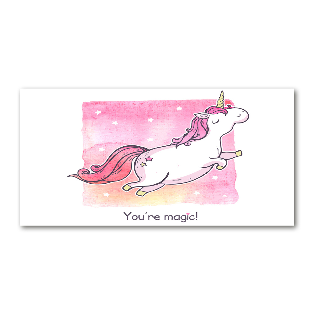 Print on acrylic Pink unicorn