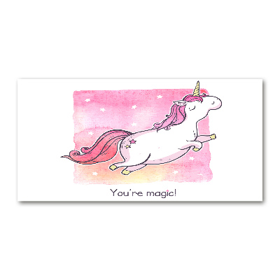 Print on acrylic Pink unicorn