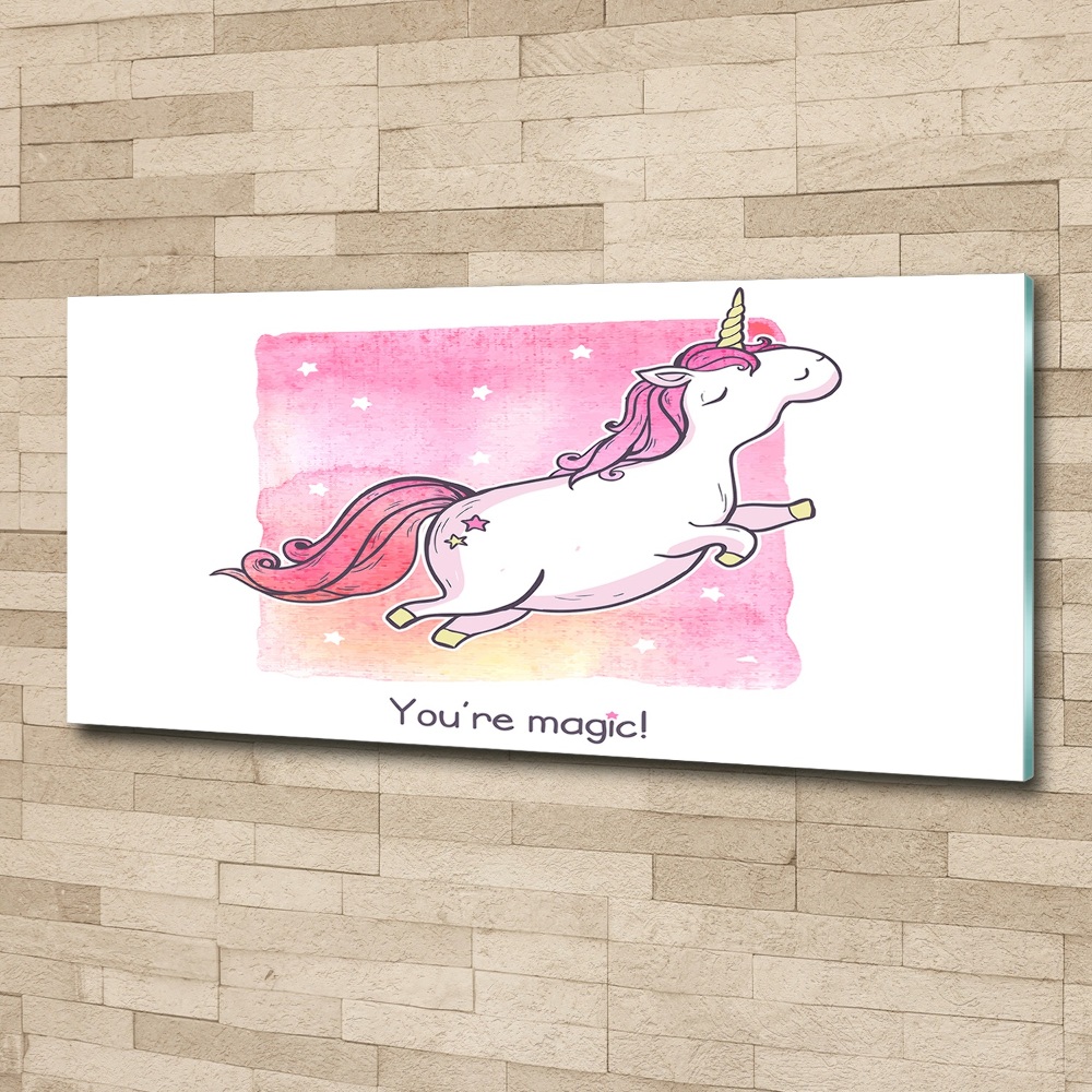 Print on acrylic Pink unicorn