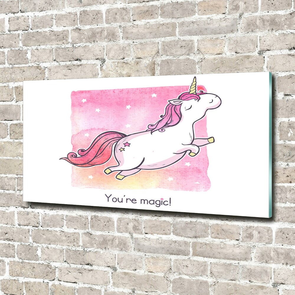 Print on acrylic Pink unicorn