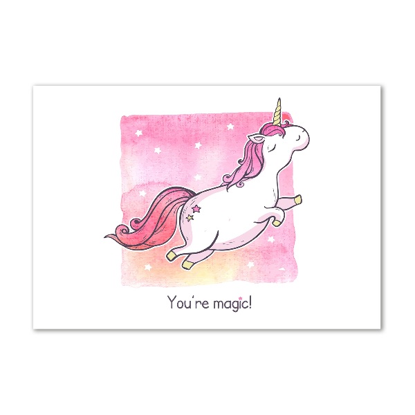 Print on acrylic Pink unicorn